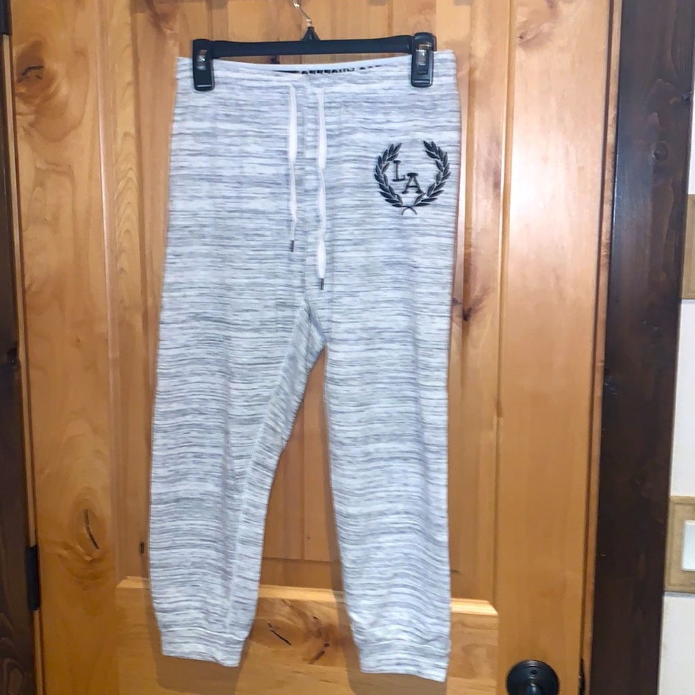 Marled Heather Grey LA joggers